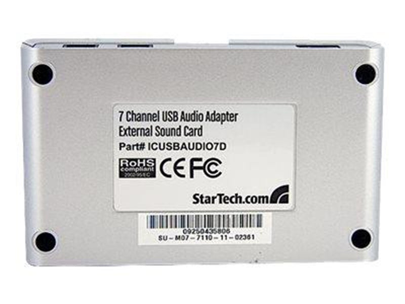 StarTech.com 7.1 USB Audio Adapter Sound Card mit SPDIF Digital Audio