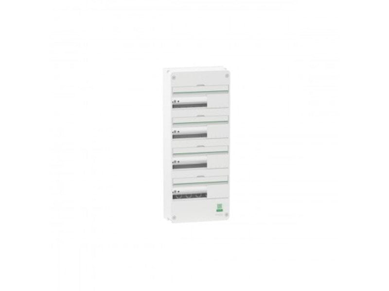 Schneider Electric Enclosure wall-mounted panel resi9 cx reis9 board 4 row 13 modulator white ral9003 without door