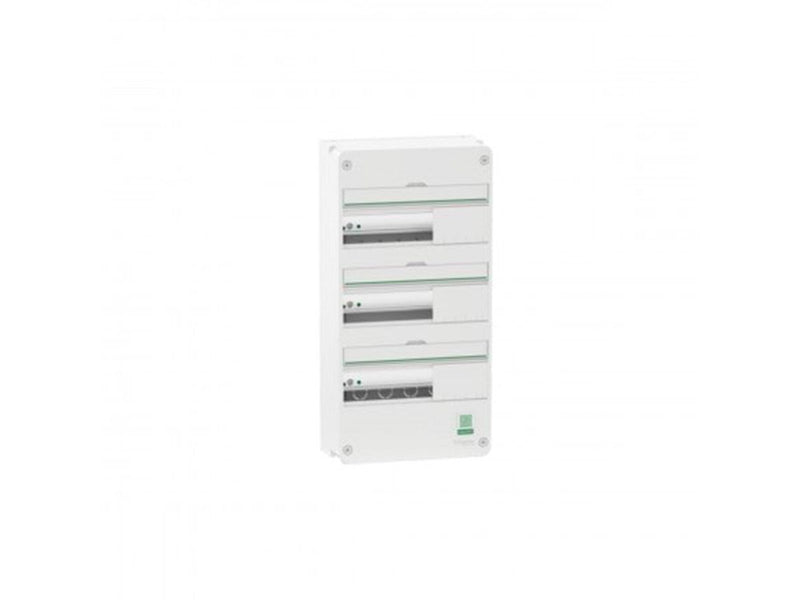 Schneider Electric Enclosure wall-mounted panel resi9 cx reis9 board 3 row 13 modulator white ral9003 without door