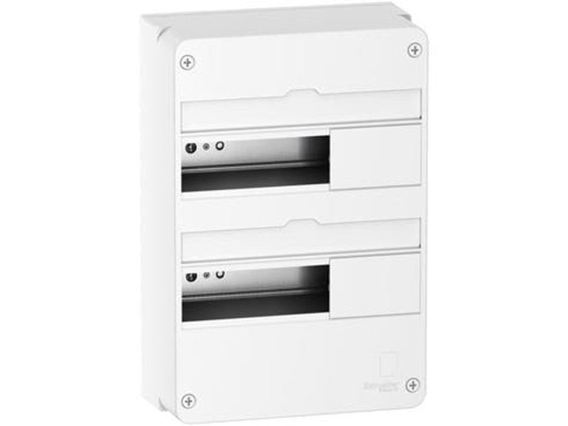 Schneider Electric Enclosure wall-mounted panel resi9 cx reis9 board 2 row 13 modulator white ral9003 without door