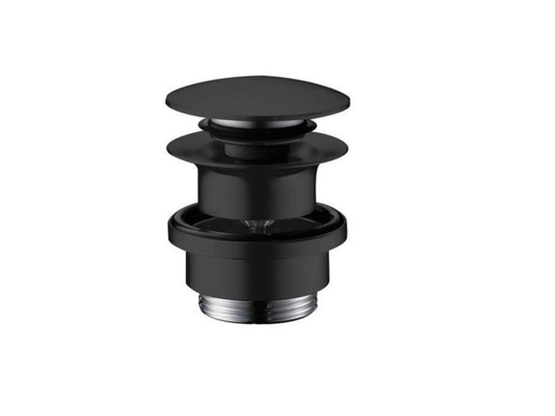 Hansgrohe waste set brass push-open for basin and bidet mixers matt black