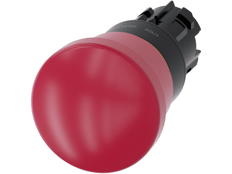 Siemens Em stop mushroom pushbutton 40mm red