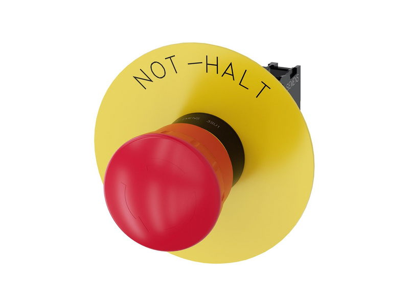 Siemens Em stop mushroom pushbutton 40mm red
