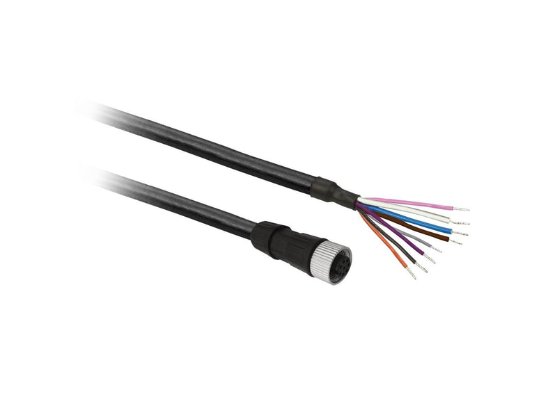 TELEMECANIQUE SENSORS Sensor cable  pur m12 8-pin female straight 10 meters xzcp29p12l10