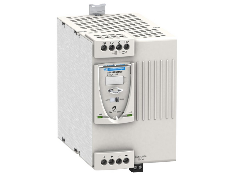 Schneider Electric Phaseo abl8 regulated switch mode power supply (smps) 100-500 v ac 24 v dc 10 a 240 w