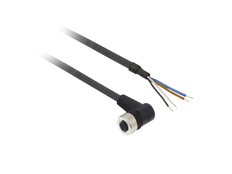 TELEMECANIQUE SENSORS Sensor cable  pur m12 4-pin female angled 10 meters xzcp1241l10