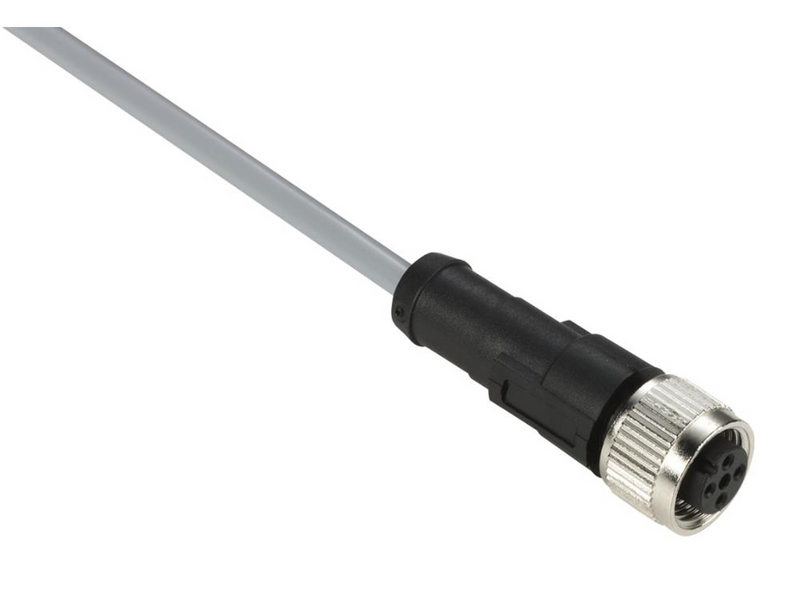 TELEMECANIQUE SENSORS Sensor cable  pvc m12 4-pin female straight 5 meters xzcpv1141l5