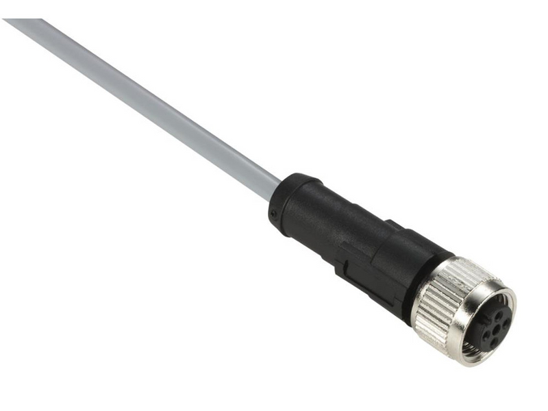 TELEMECANIQUE SENSORS Sensor cable  pvc m12 4-pin female straight 10 meters xzcpv1141l10