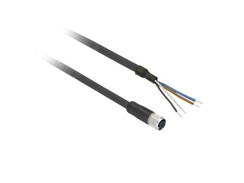 TELEMECANIQUE SENSORS Sensor cable  pvc m12 4-pin female straight 10 meters xzcpv1141l10