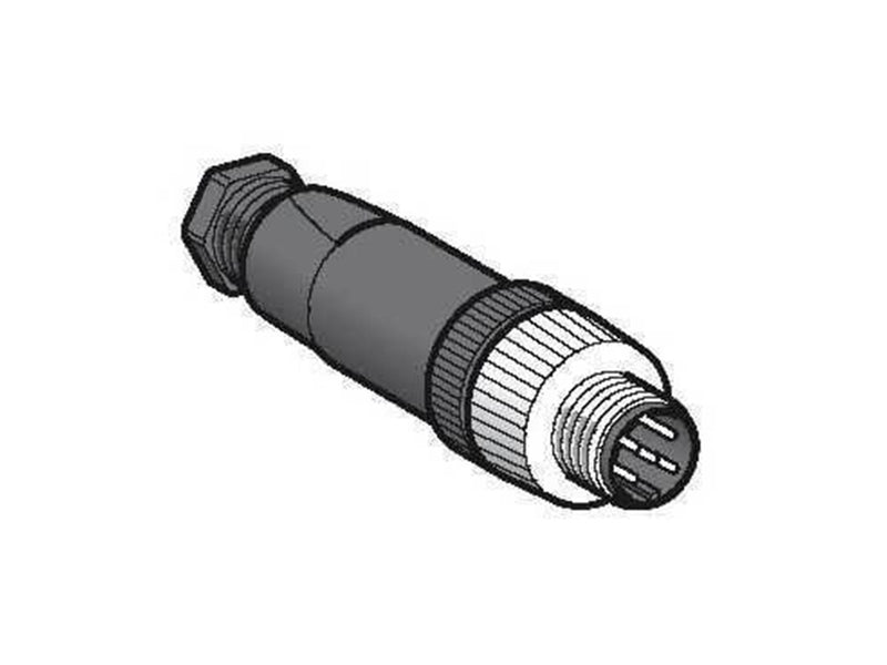 TELEMECANIQUE SENSORS Plug m12 5 pol male straight metal