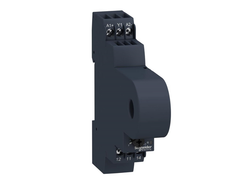 Schneider Electric Zelio control relay for overcurrent detection 2..20a with current trafo 1c/o 5a 24-240vac/dc