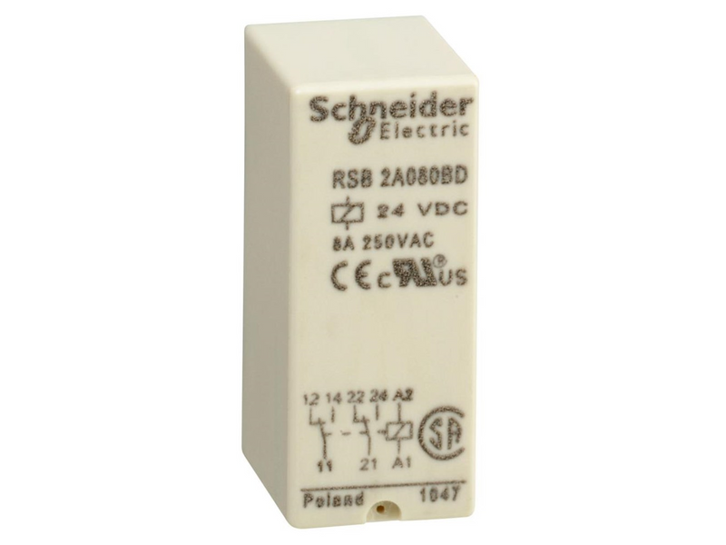 Schneider Electric Relay+socket.2co.24vdc