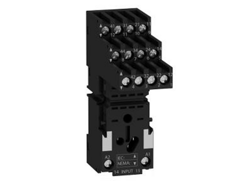 Schneider Electric Socket with 4 c/o for rxm2/4 with separate screw terminals