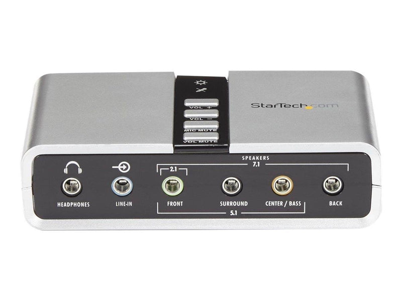 StarTech.com 7.1 USB Audio Adapter Sound Card mit SPDIF Digital Audio
