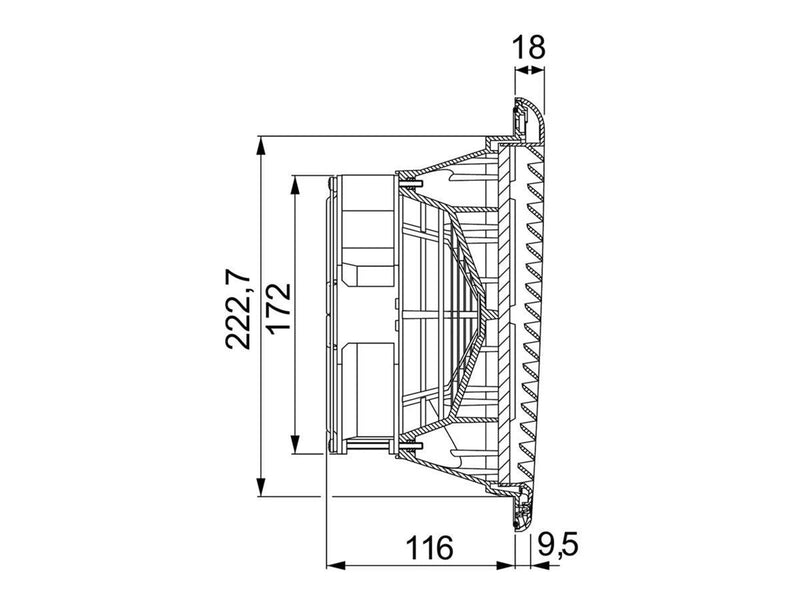 Schneider Electric Filterfan 300m3/h 24vdc ip54