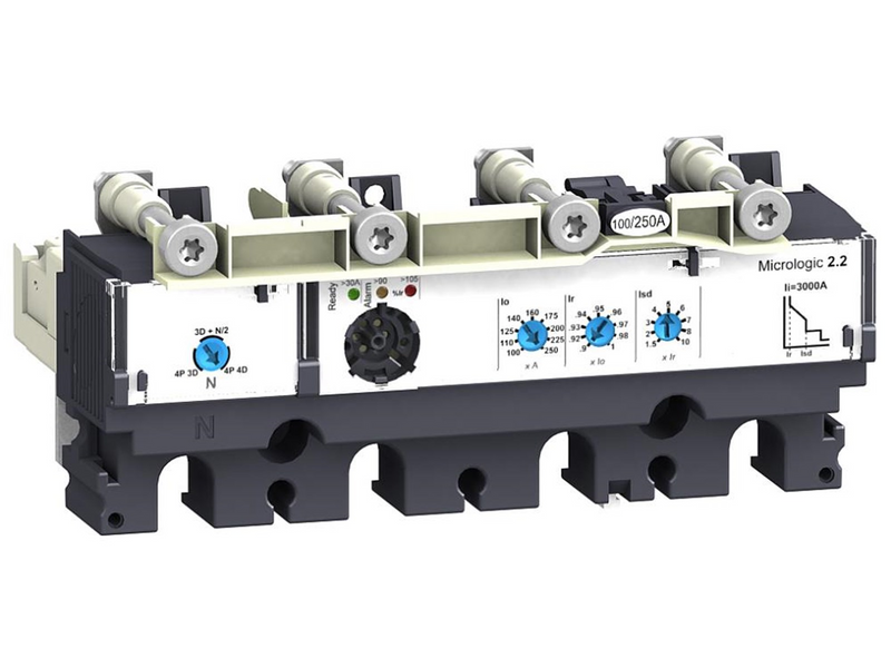 Schneider Electric 4p4t micrologic 2.2 250a trip unit