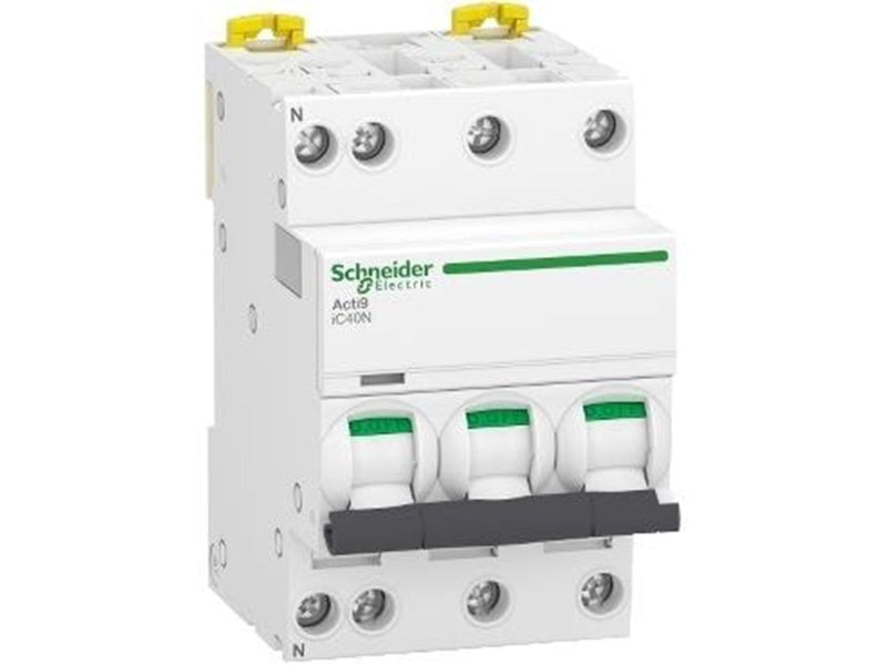 Schneider Electric Acti9 ic40n circiut breaker 3p + n 16a c-characteristic