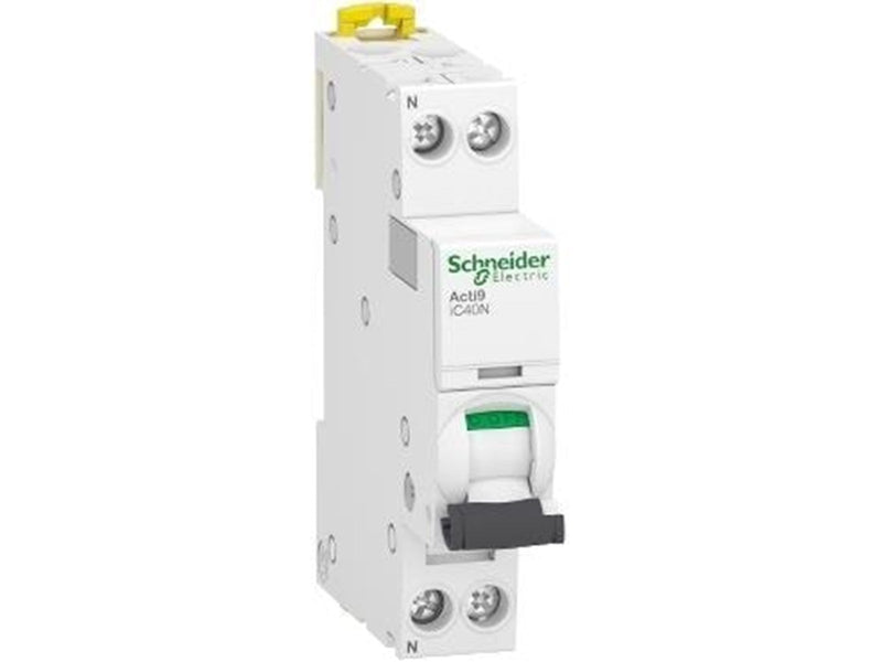 Schneider Electric Acti9 automatsikring 1P + N 4A 230V 6/10 kA C