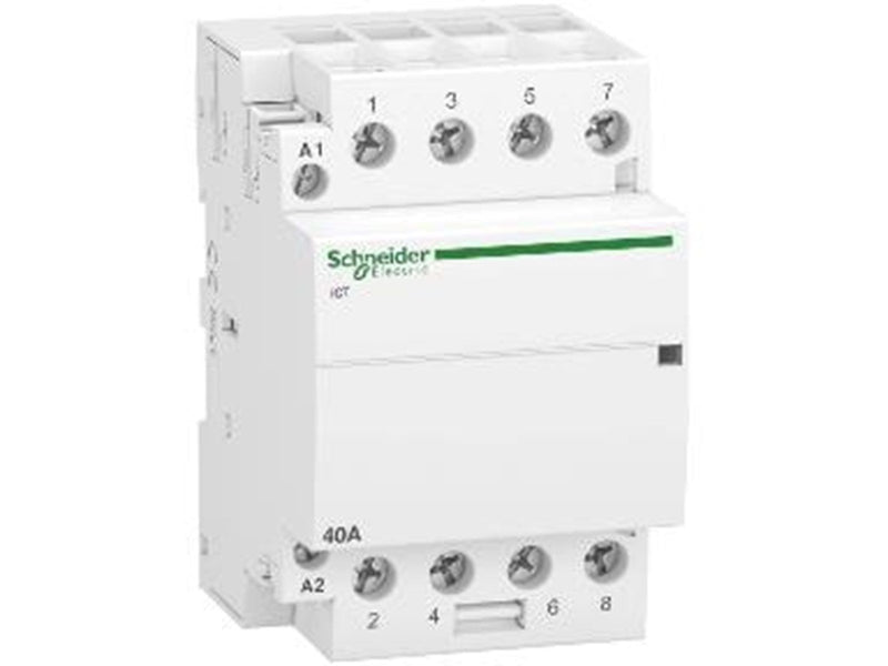 Schneider Electric Acti9 ict contactor 40 a 4 no 230 - 240 v ac 50 hz