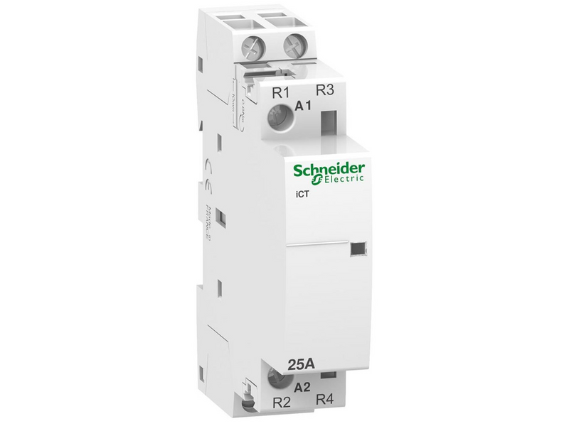 Schneider Electric Acti9 ict contactor 25a 2nc 230v 18 mm