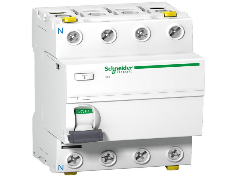 Schneider Electric Acti9 iid residual current circuit breaker 4p - 40a - 30ma - type a-si
