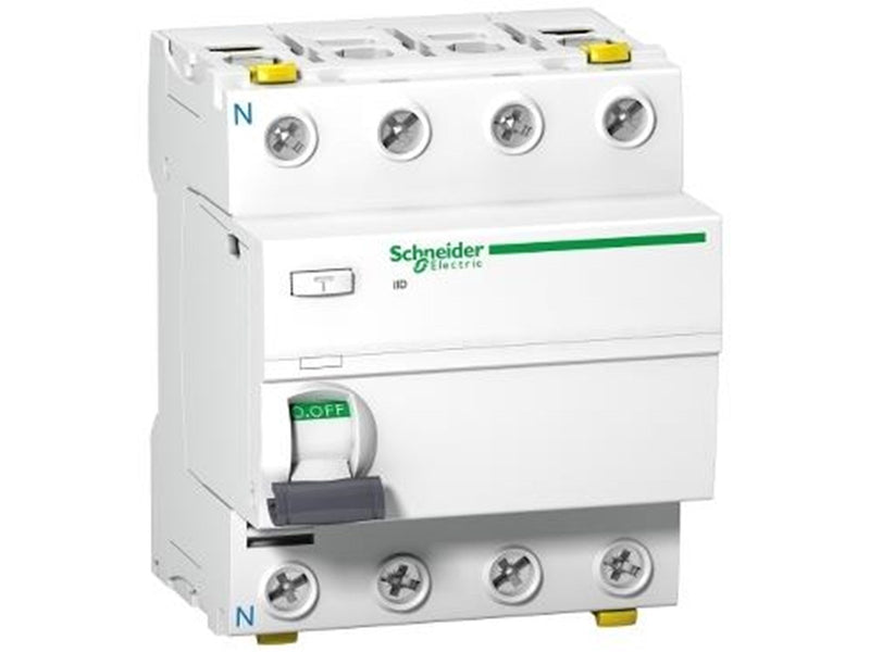 Schneider Electric Acti9 iid residual current circuit breaker 4p - 40a - 30ma - type a-si