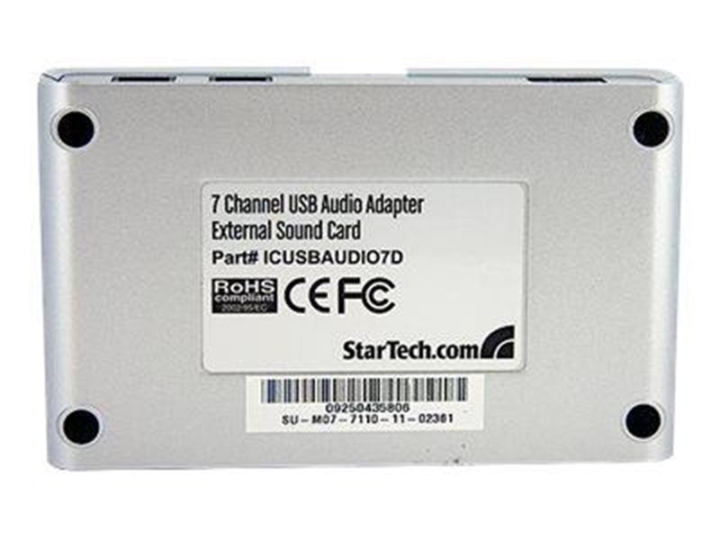 StarTech.com 7.1 USB Audio Adapter Sound Card mit SPDIF Digital Audio