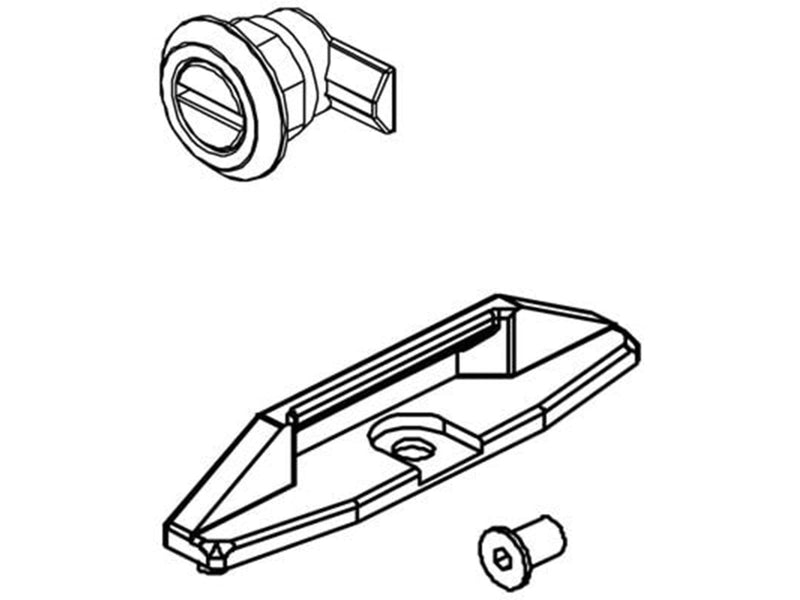 Cubic Snap screw complete long closing clamp