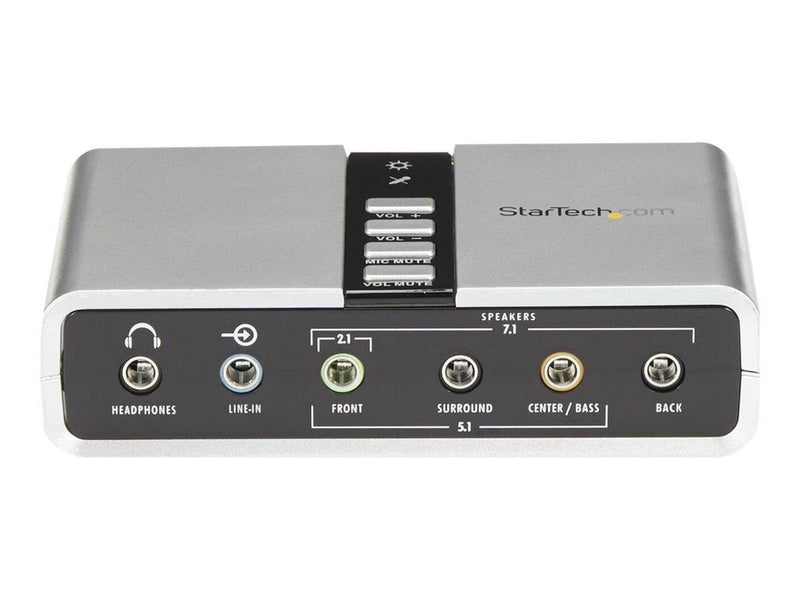 StarTech.com 7.1 USB Audio Adapter Sound Card mit SPDIF Digital Audio