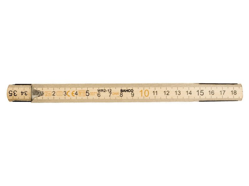 BAHCO Wooden rule 2m 12 section