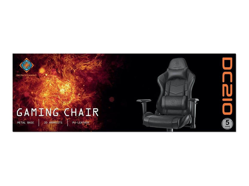 Deltaco GAMING Gaming Stuhl - Aluminiumrahmen - Bis zu 110 kg