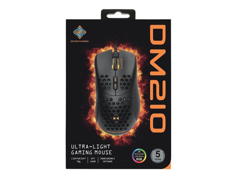 Deltaco GAMING DM210 - Maus (Schwarz)