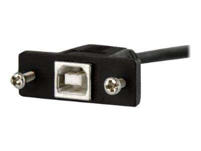 StarTech.com 1 ft Panel Befestigungskit USB Kabel B zu B - F/M - USB-kabel