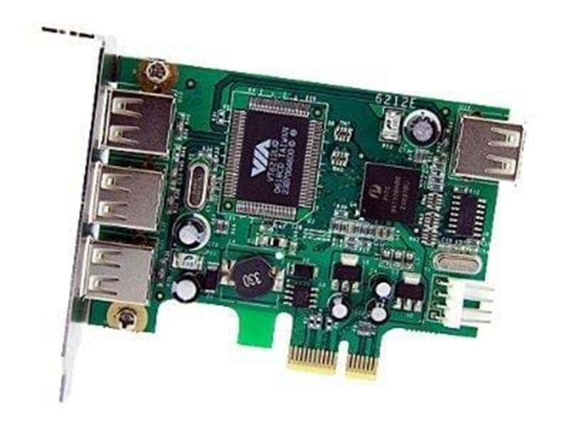 StarTech.com 4 Port PCI Express Low Profile High Speed USB Card - USB-Adapter