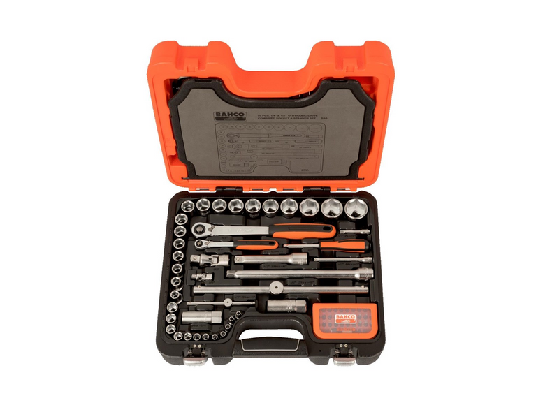 BAHCO socket set 1/4" and 1/2" 95 pcs 4-32mm