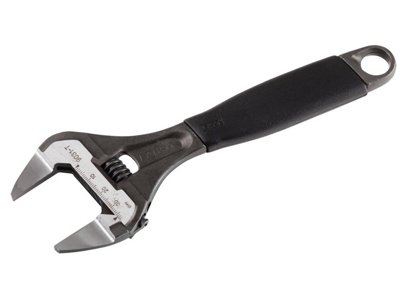 BAHCO adjustable wrench ergo w/extra thin jaws and big opening 8
