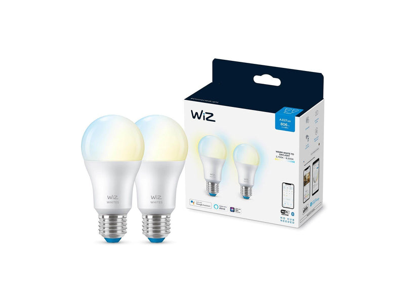WiZ Lampe A60 E27 Einstellbares Weiß - Doppelpack