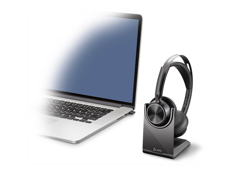 Poly Voyager Focus 2 UC Standard USB-C with Charge Stand