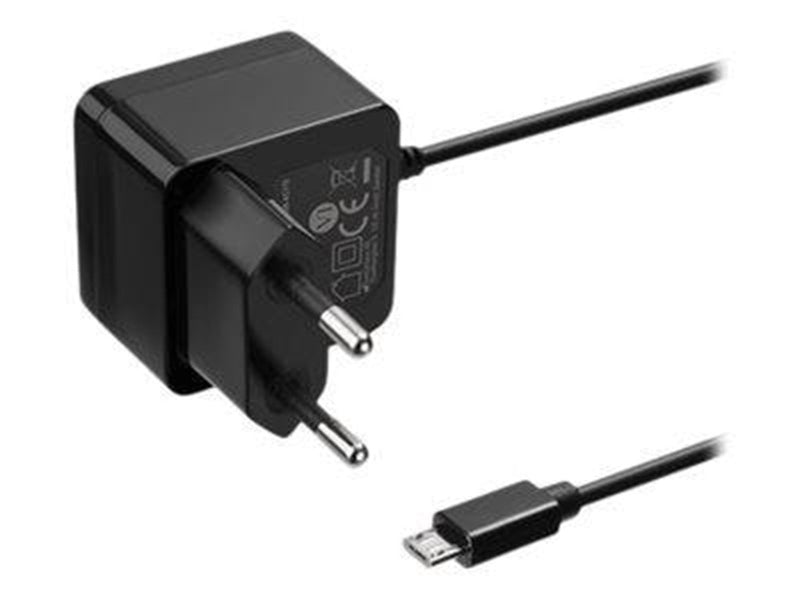 Deltaco USB wall charger fixed Micro USB cable 1