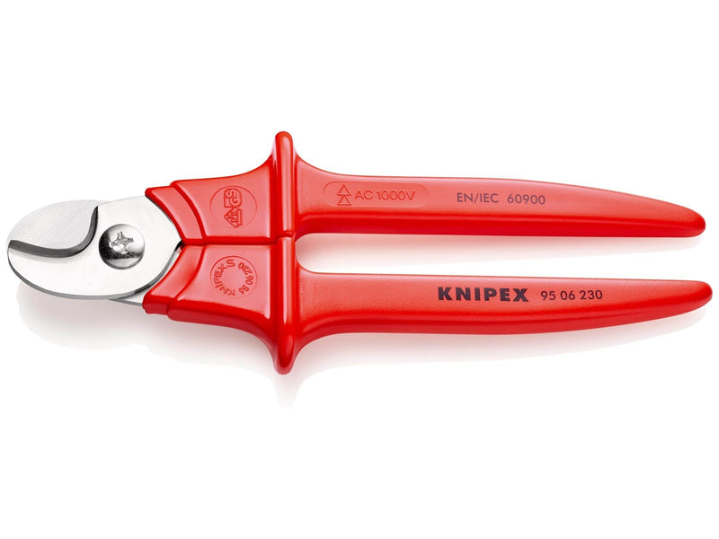 KNIPEX Kabelscheren, Griffe mit Kunststoff umspritzt