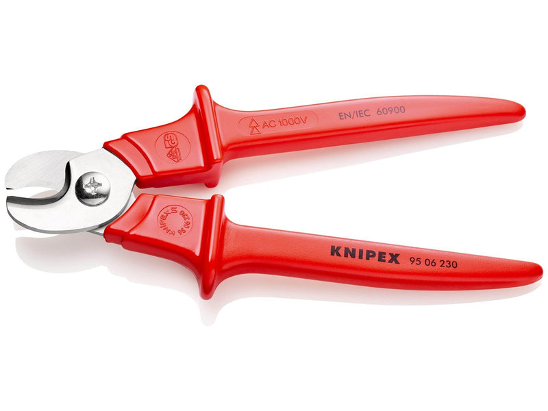 KNIPEX Kabelscheren, Griffe mit Kunststoff umspritzt