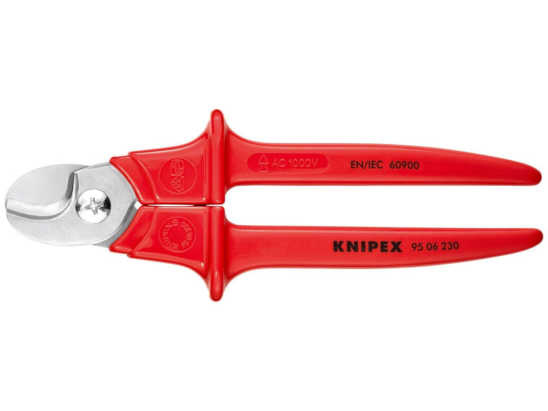 KNIPEX Kabelscheren, Griffe mit Kunststoff umspritzt