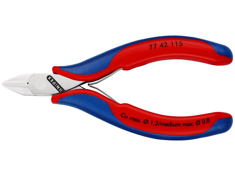 KNIPEX Elektronik-Seitenschneider, mit durchgestecktem Gelenk