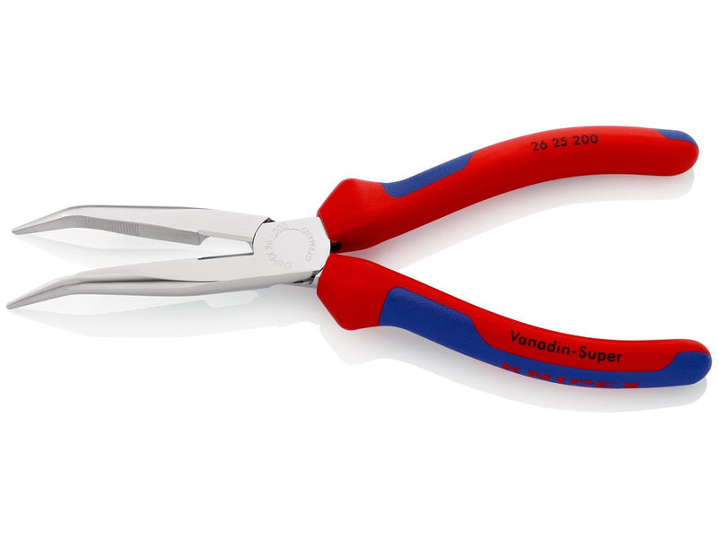 KNIPEX Flachrundzangen mit Schneide, (Storchschnabelzangen)