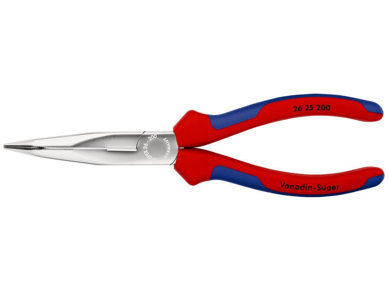 KNIPEX Flachrundzangen mit Schneide, (Storchschnabelzangen)