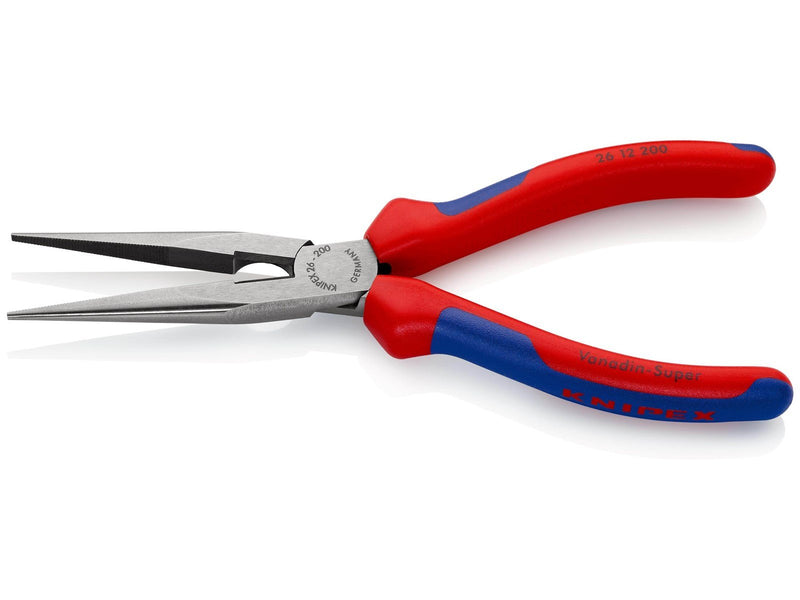 KNIPEX Flachrundzangen mit Schneide, (Storchschnabelzangen)