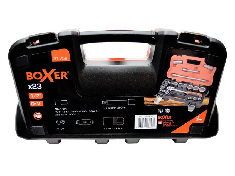 Boxer 23pc 1/2" dr. socket set