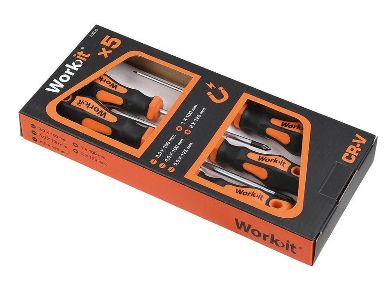 Workit Screwdriver set combi 5 pcs