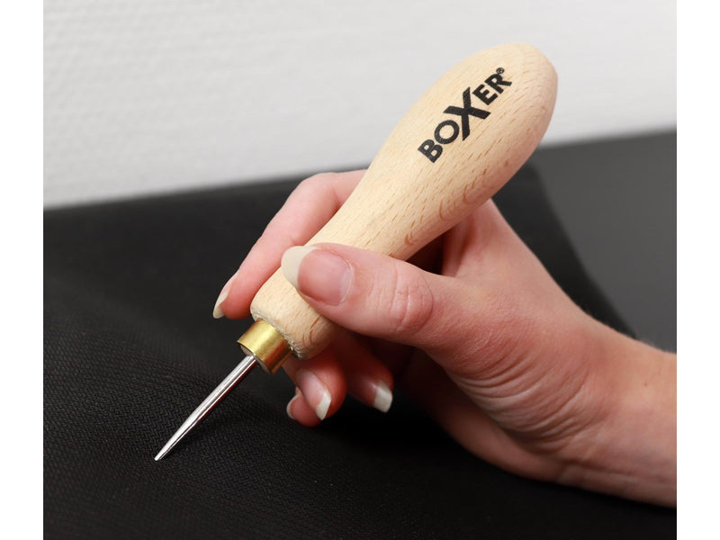 Boxer Awl with wooden handle