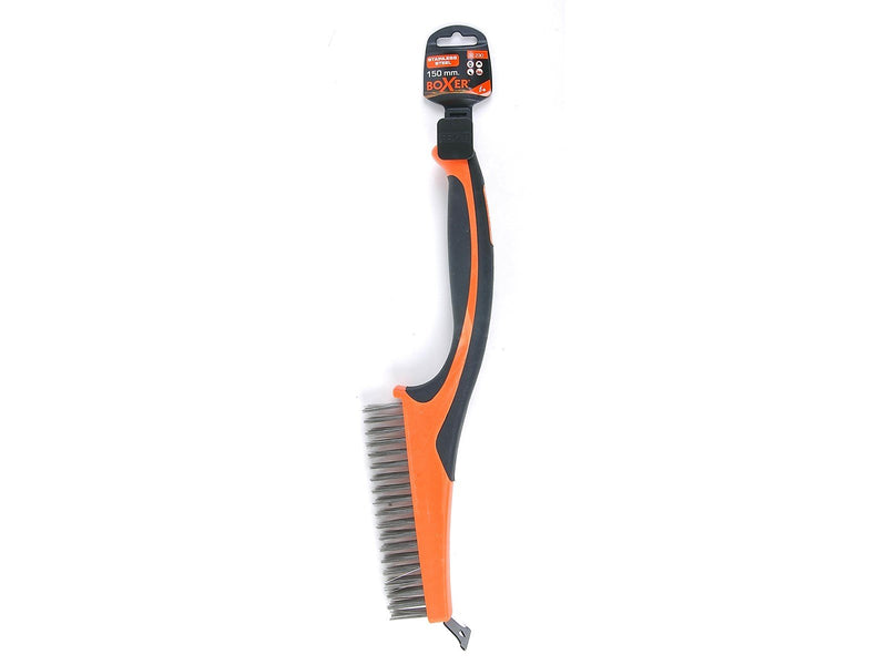 Boxer Steel brush with scraper - 3 rows
